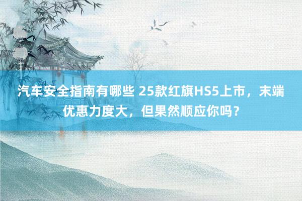 汽车安全指南有哪些 25款红旗HS5上市，末端优惠力度大，但果然顺应你吗？