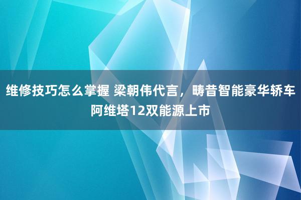 维修技巧怎么掌握 梁朝伟代言，畴昔智能豪华轿车阿维塔12双能源上市