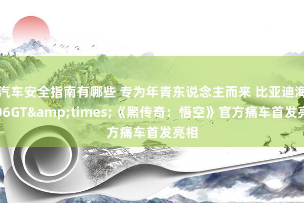 汽车安全指南有哪些 专为年青东说念主而来 比亚迪海豹06GT&times;《黑传奇：悟空》官方痛车首发亮相