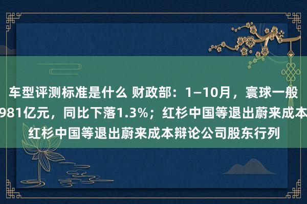 车型评测标准是什么 财政部：1—10月，寰球一般内行预算收入184981亿元，同比下落1.3%；红杉中国等退出蔚来成本辩论公司股东行列