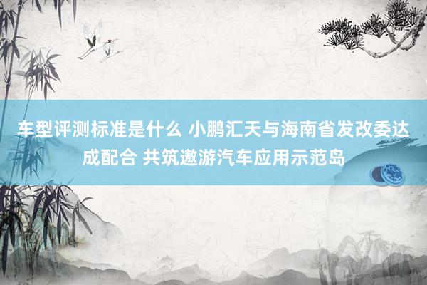 车型评测标准是什么 小鹏汇天与海南省发改委达成配合 共筑遨游汽车应用示范岛